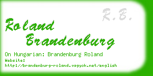 roland brandenburg business card